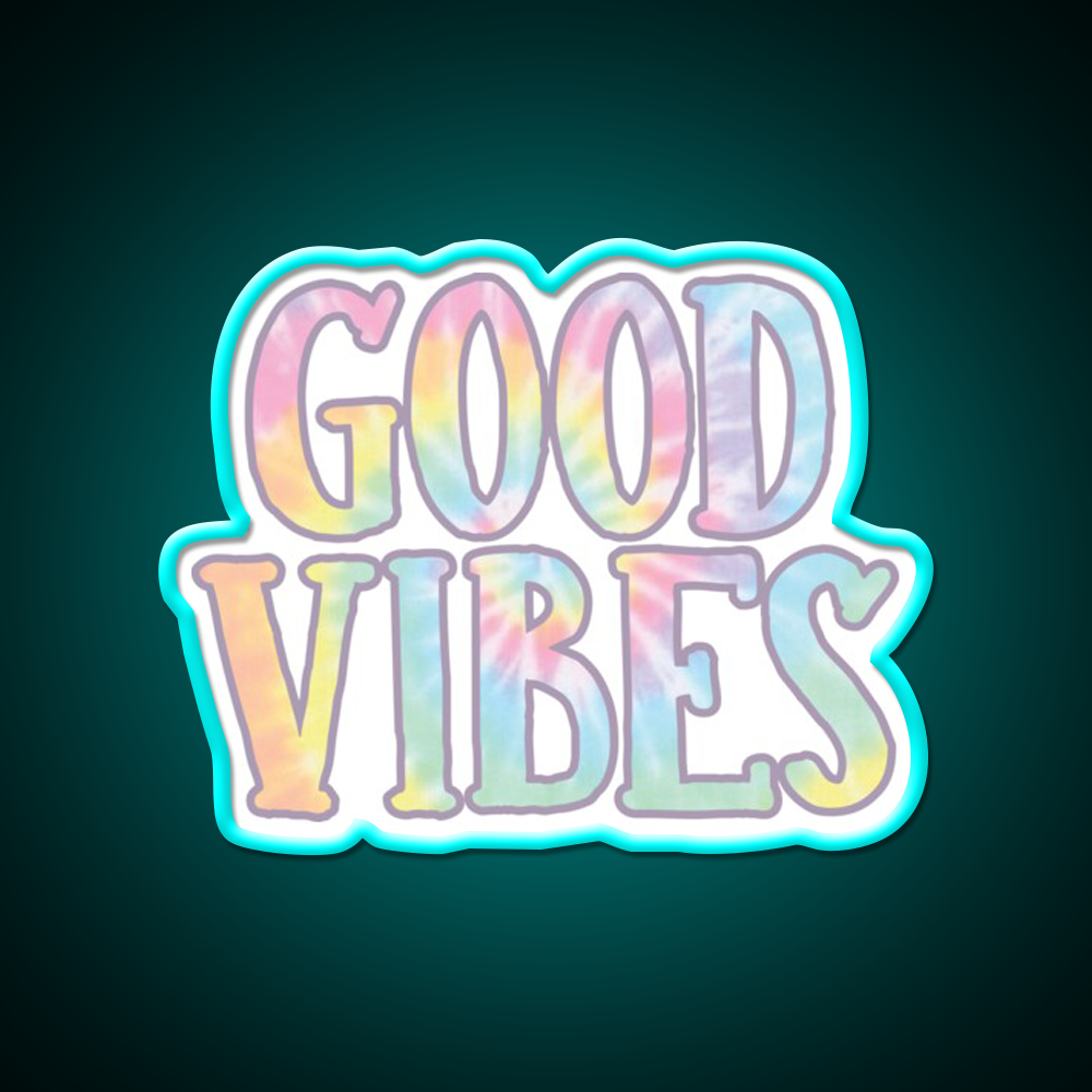 Good Vibes 2 Cafe Led Neon Sign Espresso Bar Art Rgb Color