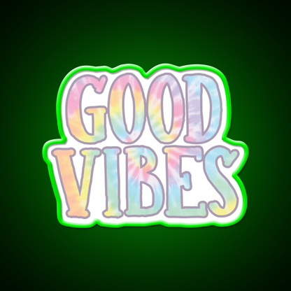 Good Vibes 2 Cafe Led Neon Sign Espresso Bar Art Rgb Color