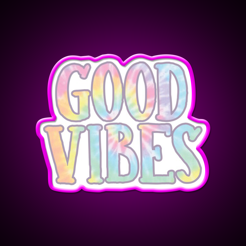 Good Vibes 2 Cafe Led Neon Sign Espresso Bar Art Rgb Color