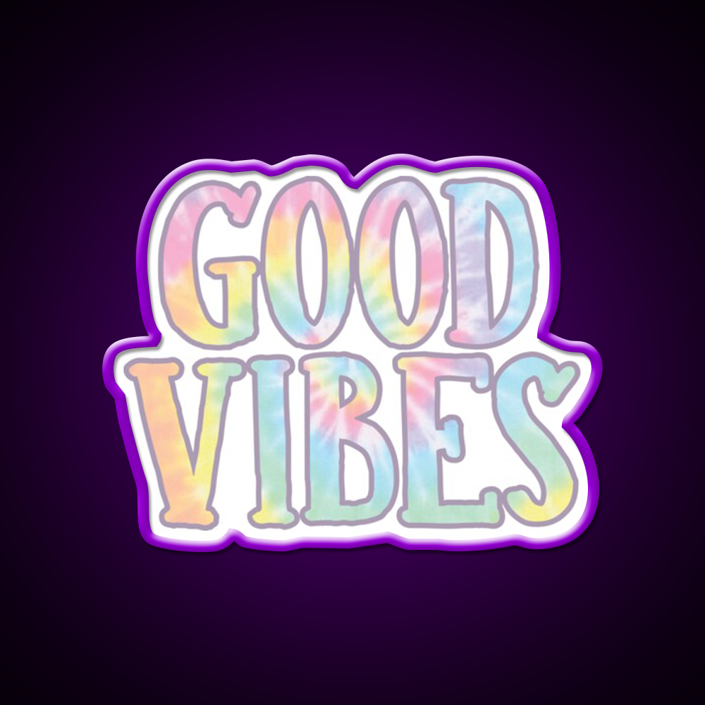 Good Vibes 2 Cafe Led Neon Sign Espresso Bar Art Rgb Color