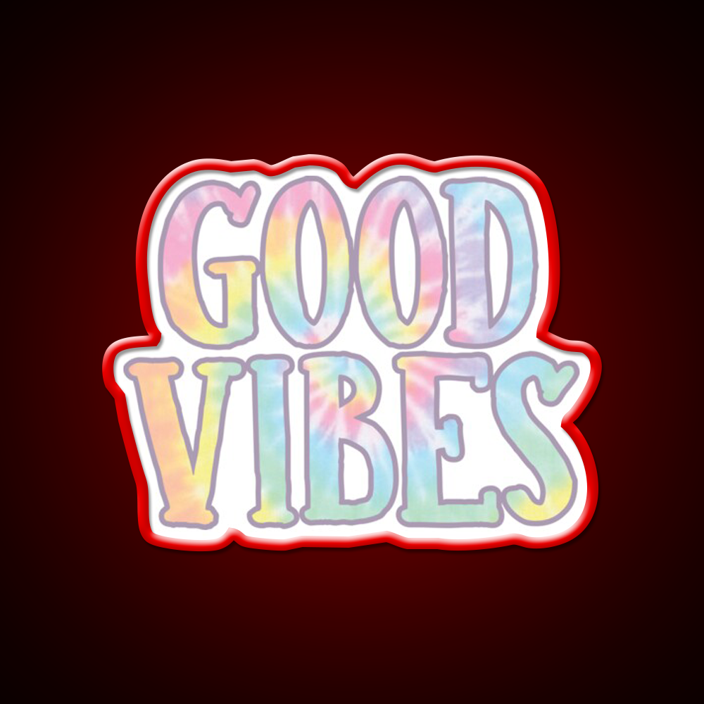 Good Vibes 2 Cafe Led Neon Sign Espresso Bar Art Rgb Color