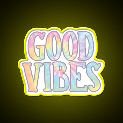 Good Vibes 2 Cafe Led Neon Sign Espresso Bar Art Rgb Color