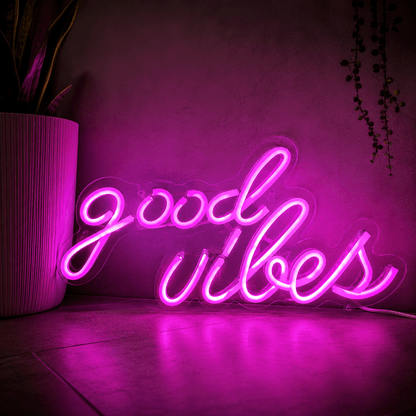 Good Vibes Acrylic LED Neon Sign - Shineneon