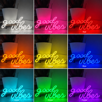 Good Vibes Acrylic LED Neon Sign - Shineneon