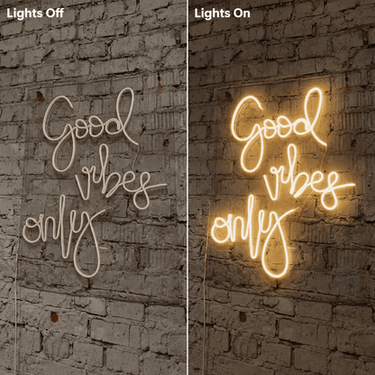 Good Vibes Acrylic Wall Light LED Neon Sign - Shineneon