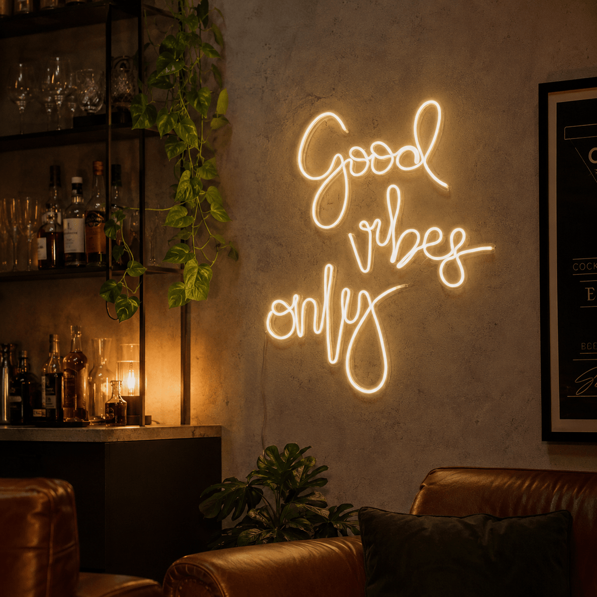 Good Vibes Acrylic Wall Light LED Neon Sign - Shineneon