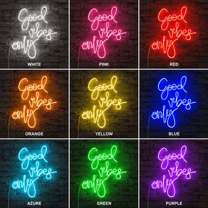 Good Vibes Acrylic Wall Light LED Neon Sign - Shineneon