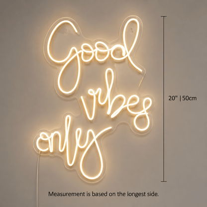 Good Vibes Acrylic Wall Light LED Neon Sign - Shineneon