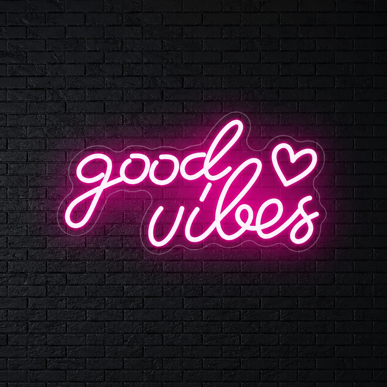 Good Vibes Aesthetic Room Decor LED Neon Sign - 01 Original Product Image