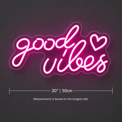 Good Vibes Aesthetic Room Decor LED Neon Sign - Shineneon