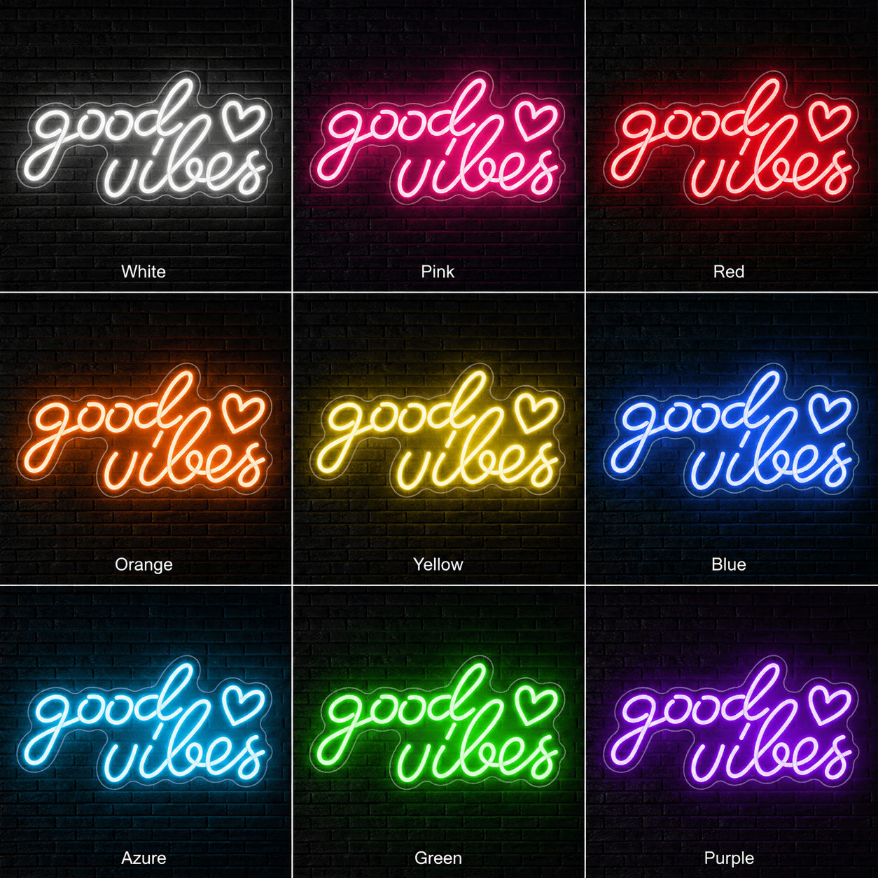 Good Vibes Aesthetic Room Decor LED Neon Sign - Shineneon