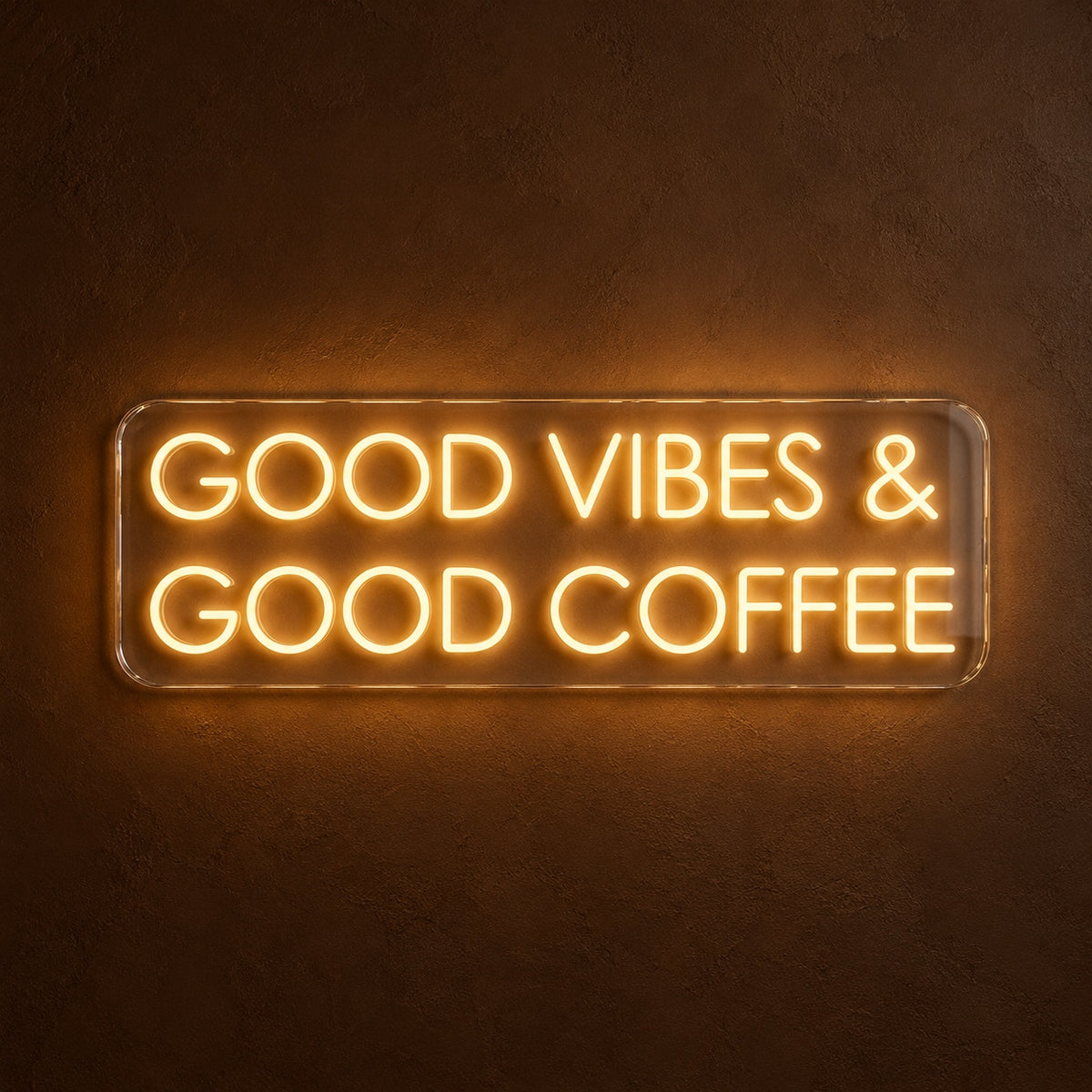 Good Vibes & Good Coffee LED Neon Sign - product hero