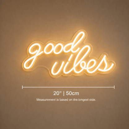 Good Vibes Bedroom LED Neon Sign - Shineneon