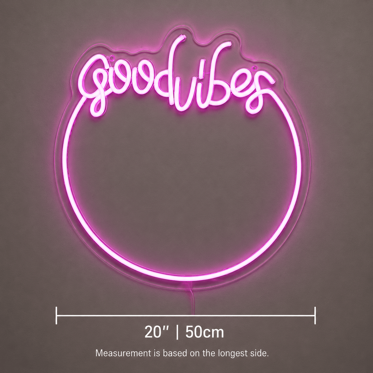 Good Vibes Bedroom Wall Decor LED Neon Sign - Shineneon