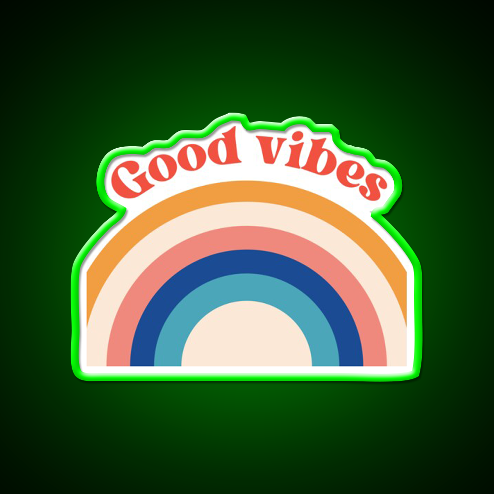 Good Vibes Cafe Led Neon Sign Espresso Bar Art For Coffee Shop Rgb Color