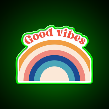 Good Vibes Cafe Led Neon Sign Espresso Bar Art For Coffee Shop Rgb Color