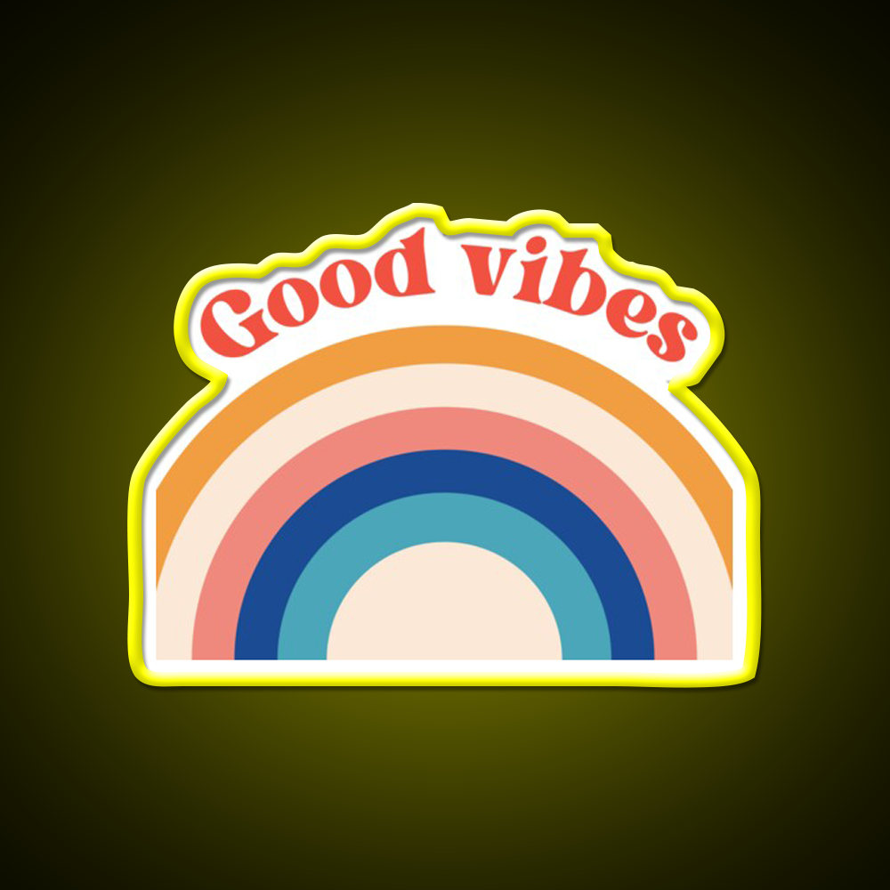 Good Vibes Cafe Led Neon Sign Espresso Bar Art For Coffee Shop Rgb Color