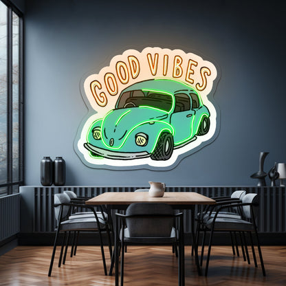 Good Vibes Car Neon Signs For Home Decor - Shineneon