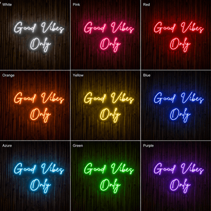 Good Vibes Classic Wall Light LED Neon Sign - Shineneon