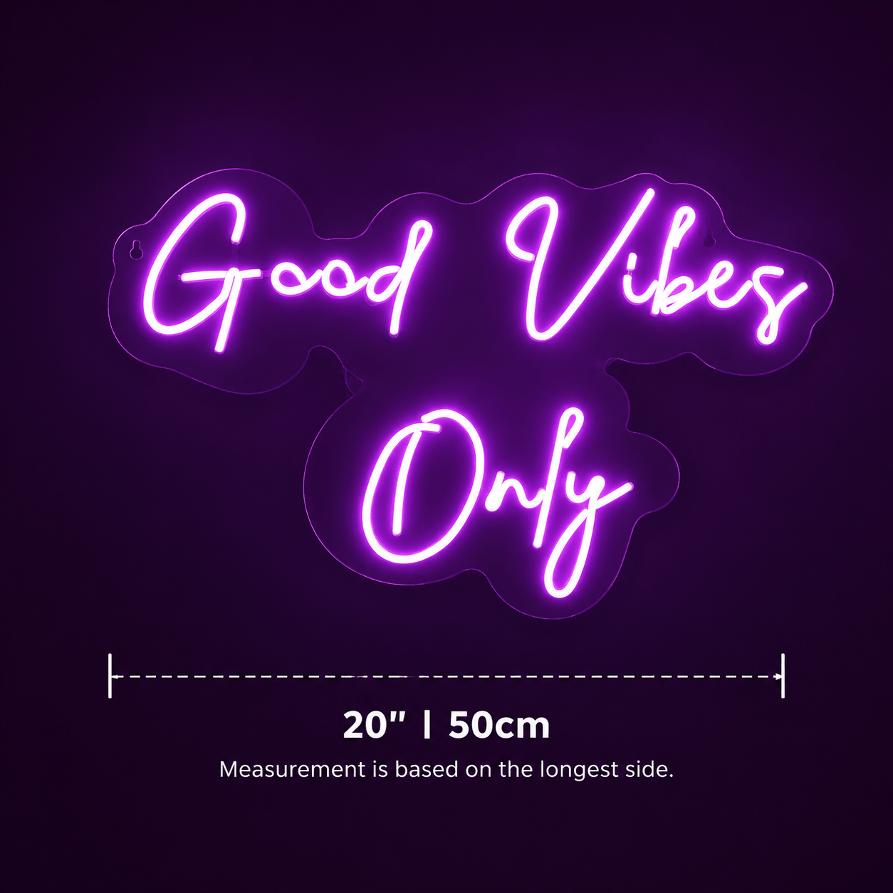 Good Vibes Classic Wall Light LED Neon Sign - Shineneon