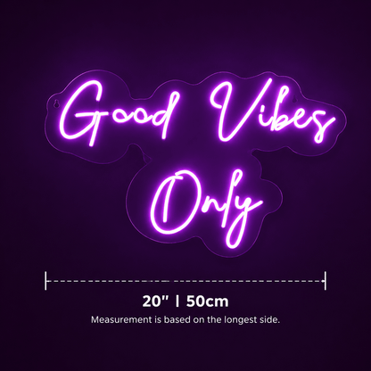 Good Vibes Classic Wall Light LED Neon Sign - Shineneon