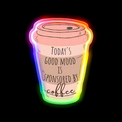 Good Vibes Coffee Cafe Led Neon Sign Espresso Bar Art Rgb Color