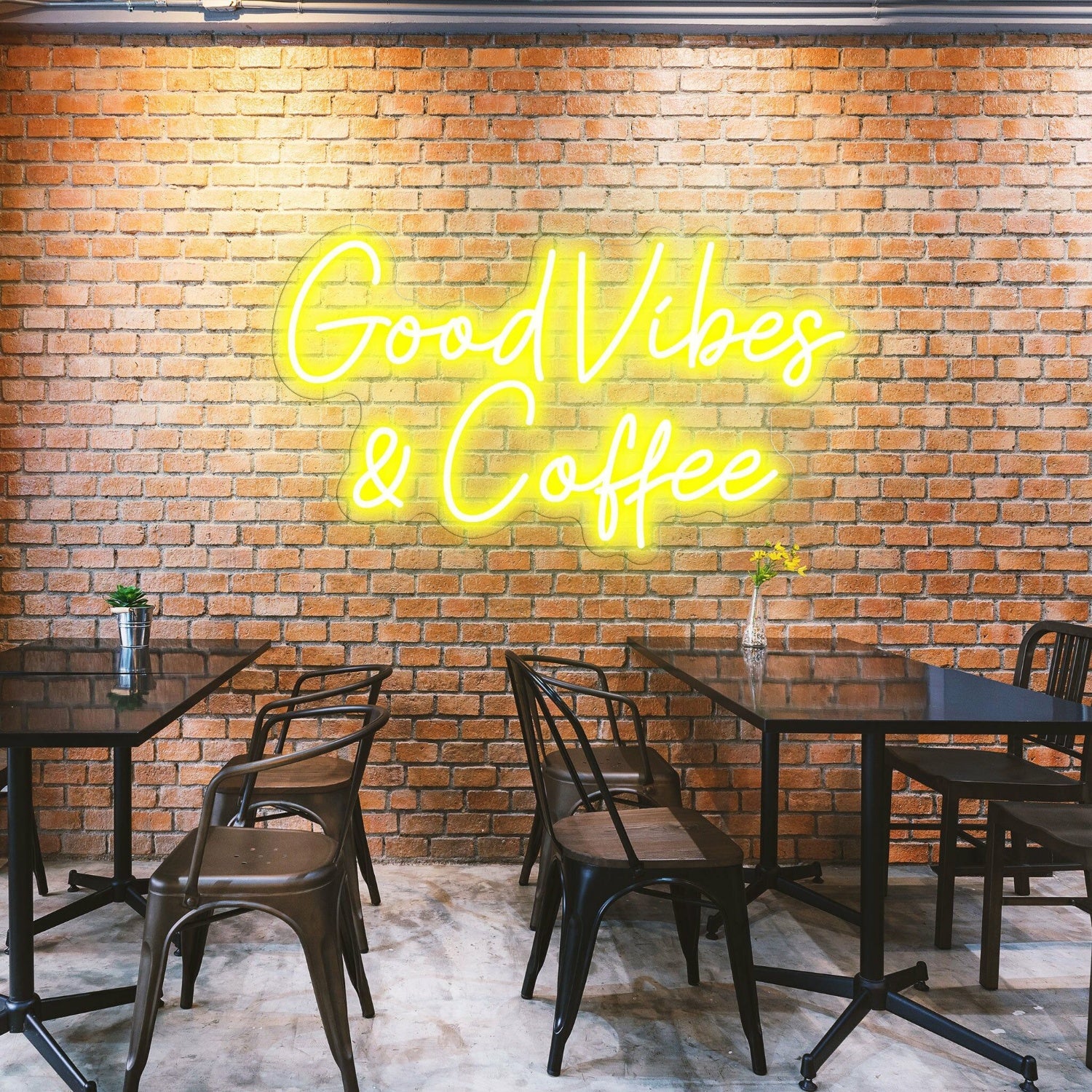 Good Vibes Coffee Spread Positivity With Lively Neon | Shineneon