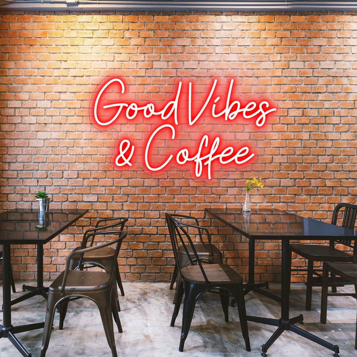 Good Vibes Coffee Spread Positivity With Lively Neon | Shineneon