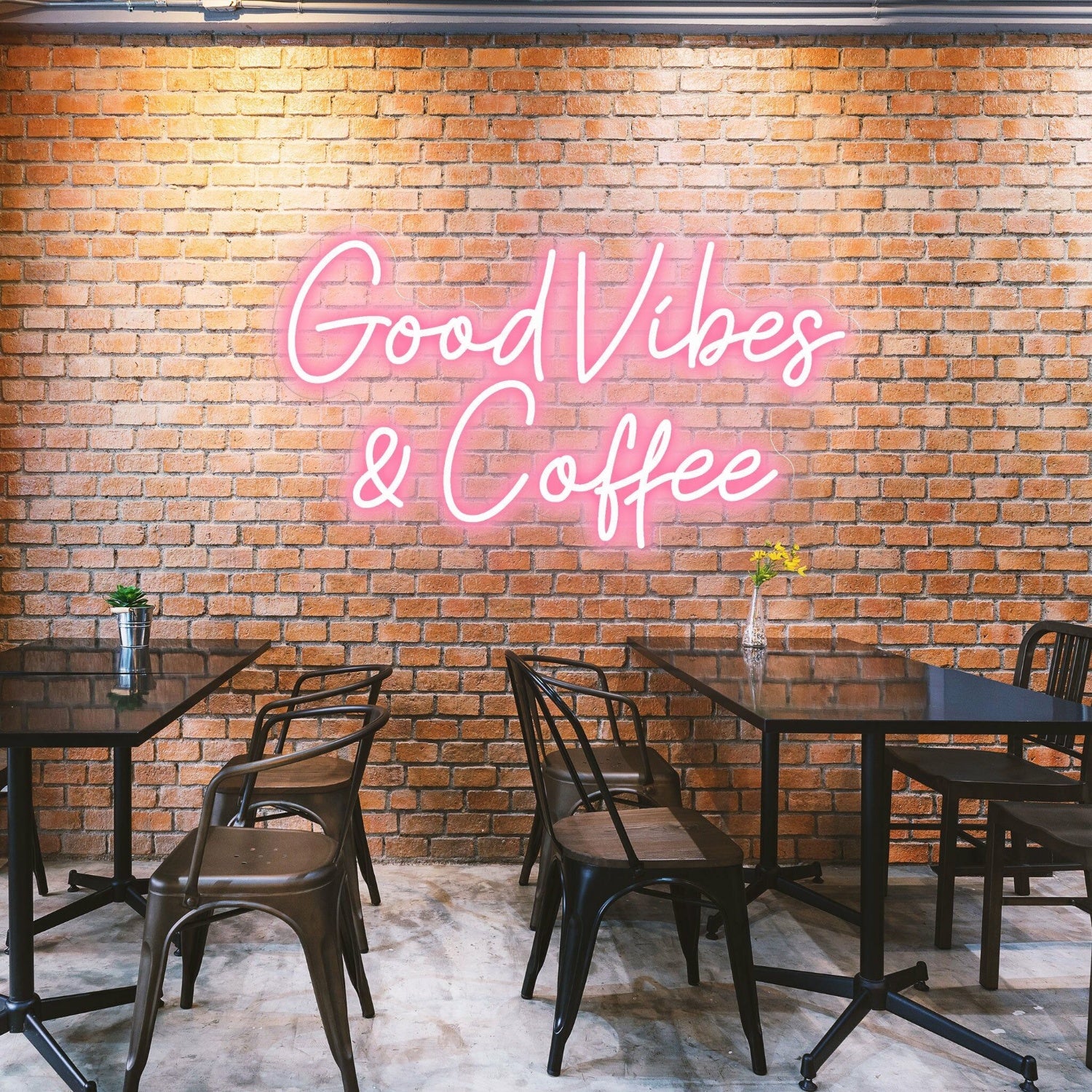 Good Vibes Coffee Spread Positivity With Lively Neon | Shineneon