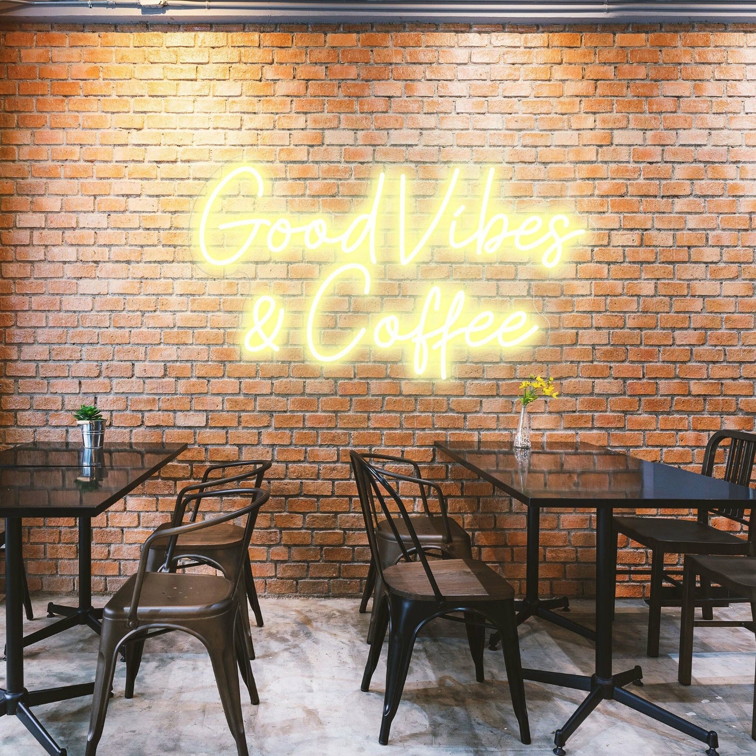 Good Vibes Coffee Spread Positivity With Lively Neon | Shineneon