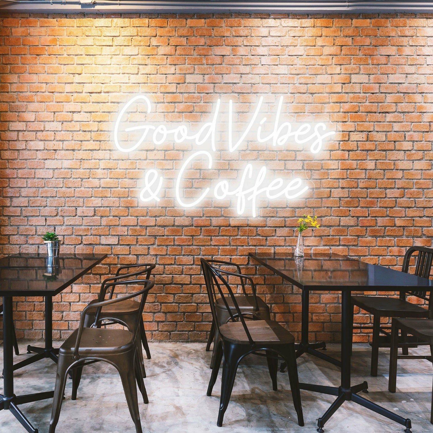 Good Vibes Coffee Spread Positivity With Lively Neon | Shineneon