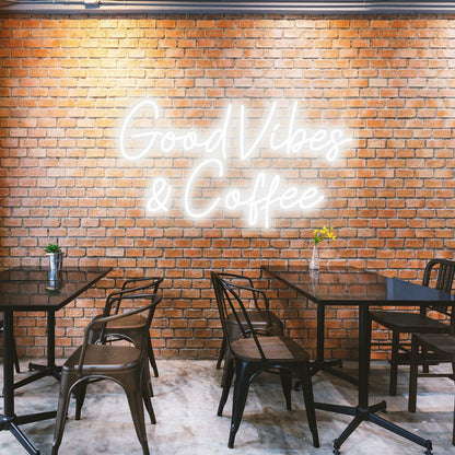 Good Vibes Coffee Spread Positivity With Lively Neon | Shineneon