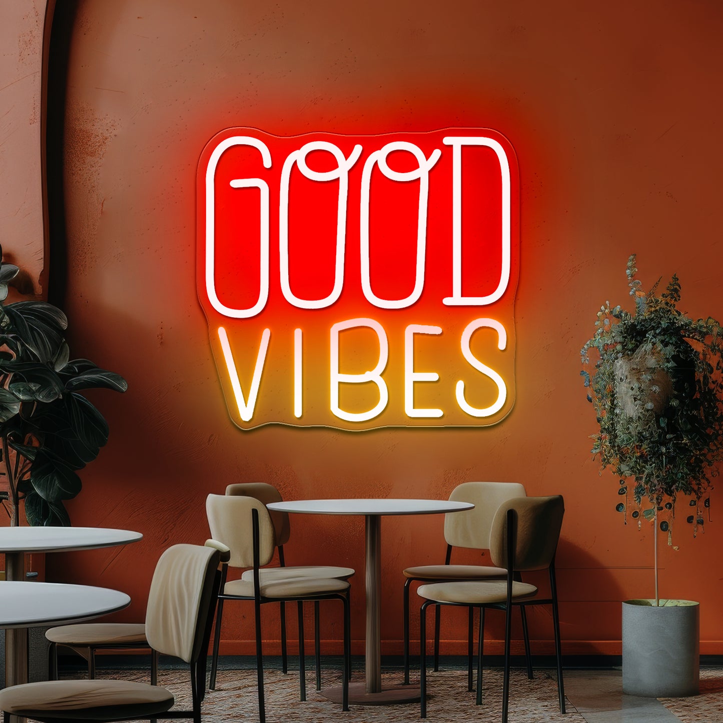 Good Vibes Corloful Led Neon Wall Design