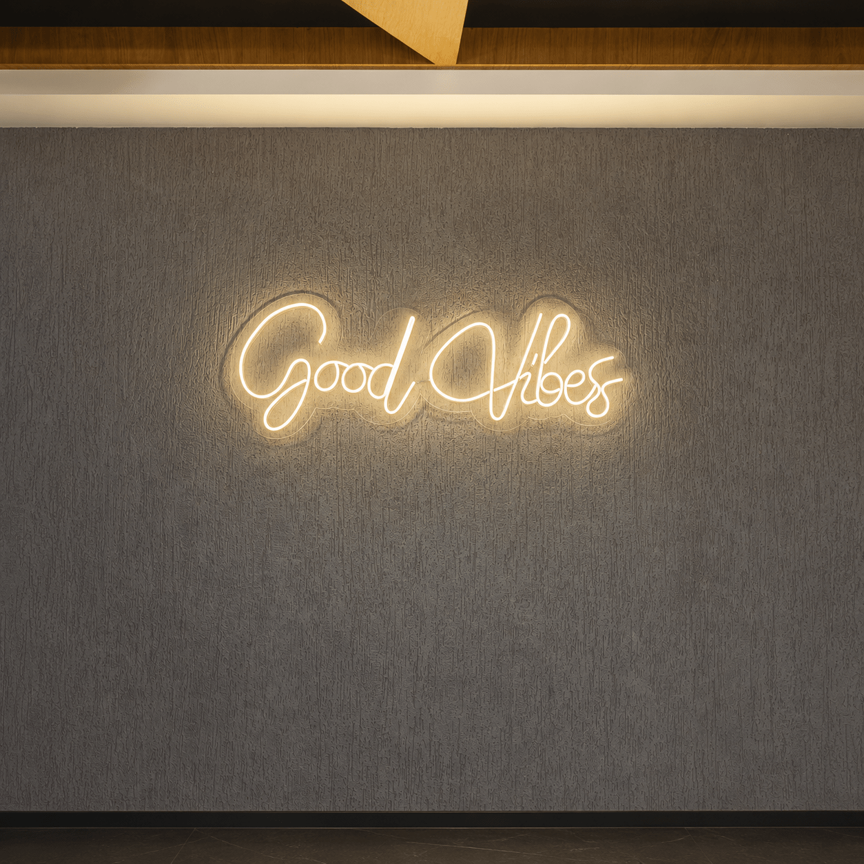 Good Vibes Cursive Wall Art LED Neon Sign - Shineneon