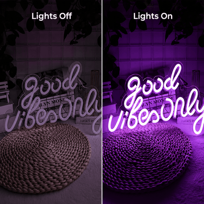 Good Vibes Dorm Decor Sign LED Neon Sign - Shineneon