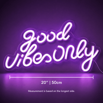 Good Vibes Dorm Decor Sign LED Neon Sign - Shineneon
