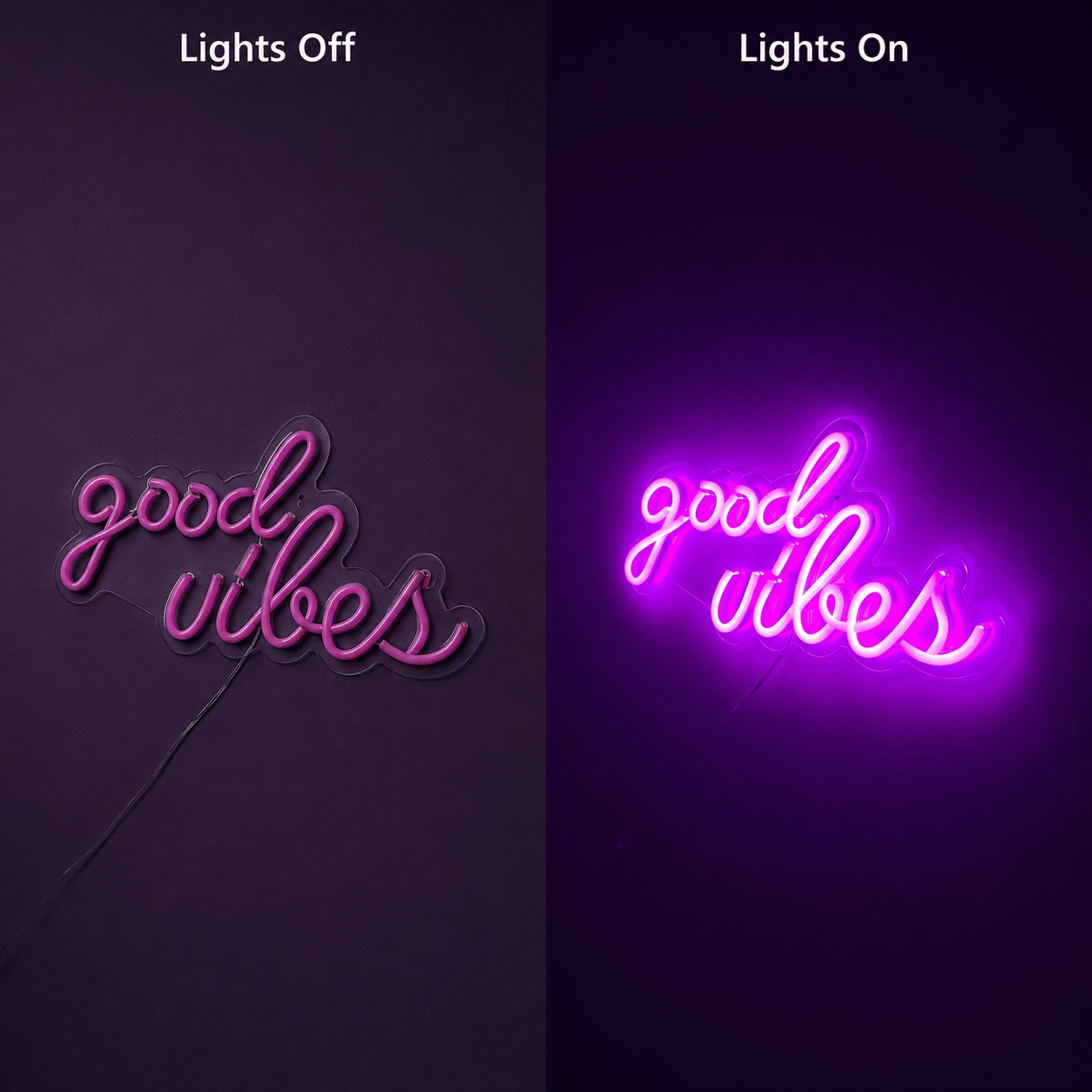 Good Vibes Dorm Room Decor LED Neon Sign - Shineneon