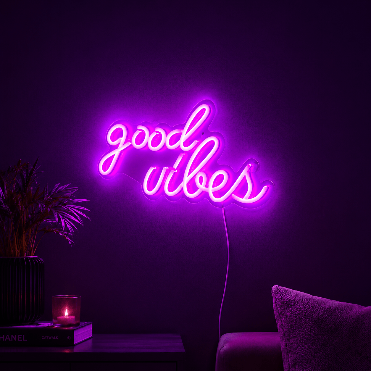 Good Vibes Dorm Room Decor LED Neon Sign - Shineneon
