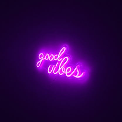 Good Vibes Dorm Room Decor LED Neon Sign - Shineneon