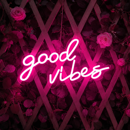 Good Vibes Gallery Wall Decor LED Neon Sign - 01 Original Product Image