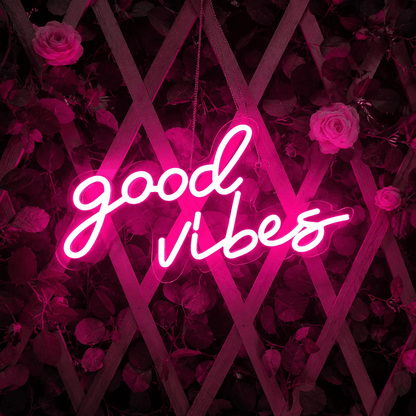 Good Vibes Gallery Wall Decor LED Neon Sign - Shineneon