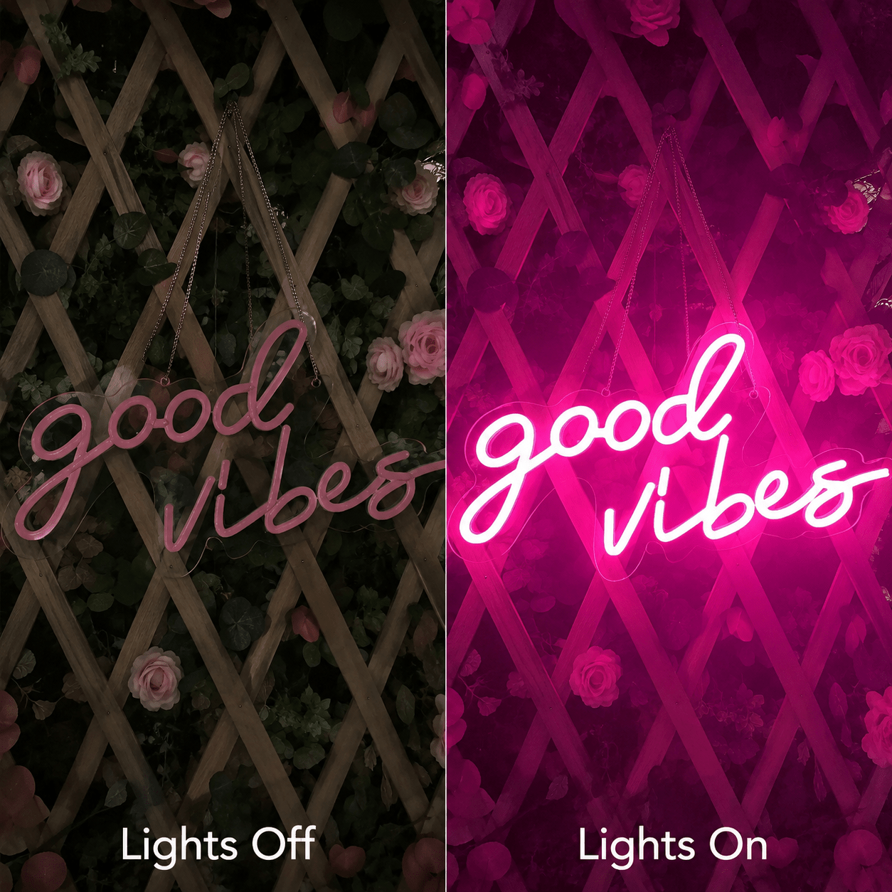 Good Vibes Gallery Wall Decor LED Neon Sign - Shineneon