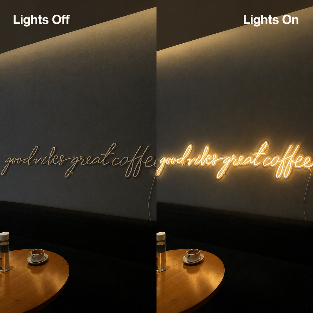 Good Vibes Great Coffee LED Neon Sign - Shineneon