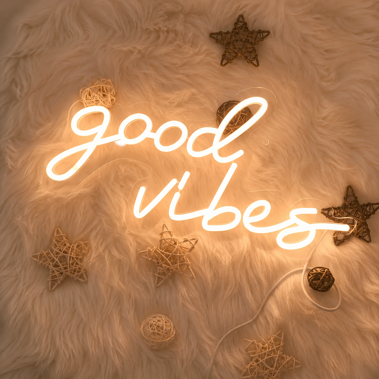 Good Vibes Handwritten LED Neon Sign - 01 Original Product Image