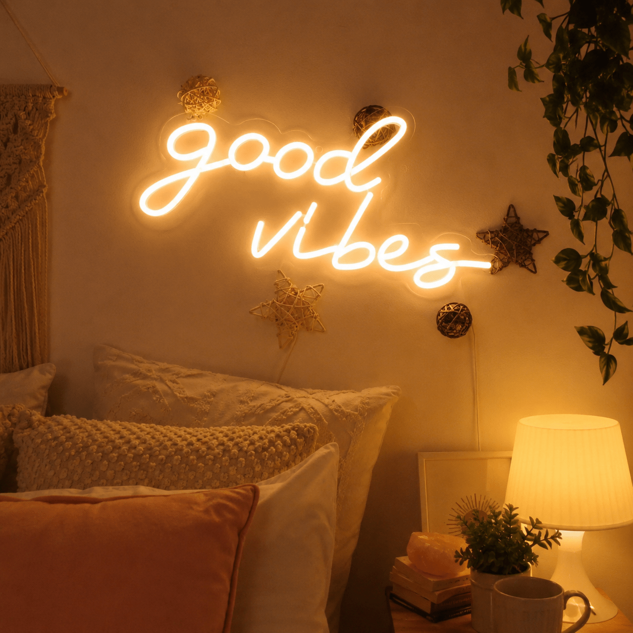 Good Vibes Handwritten LED Neon Sign - Shineneon