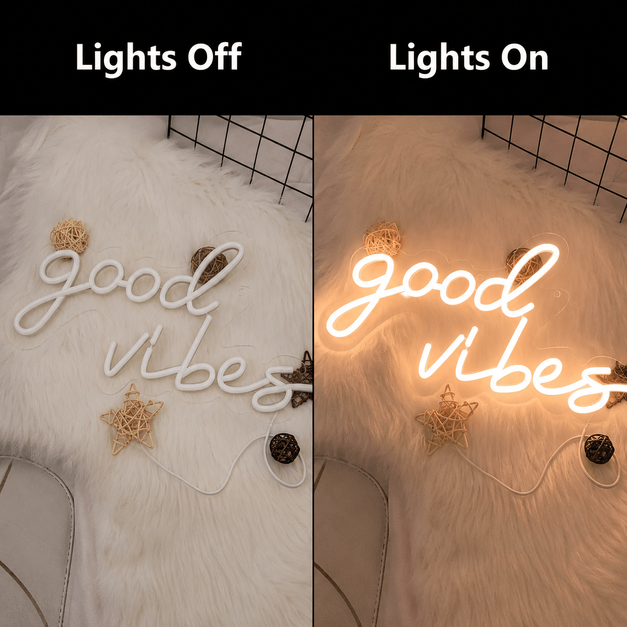 Good Vibes Handwritten LED Neon Sign - Shineneon