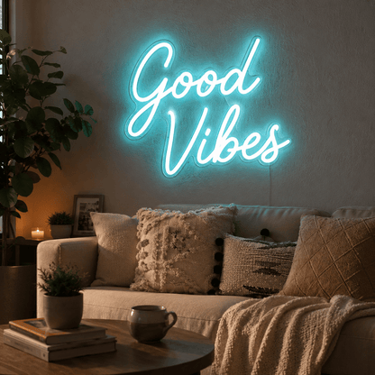 Good Vibes Home Decor LED Neon Sign - Shineneon