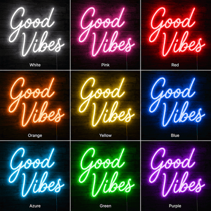 Good Vibes Home Decor LED Neon Sign - Shineneon