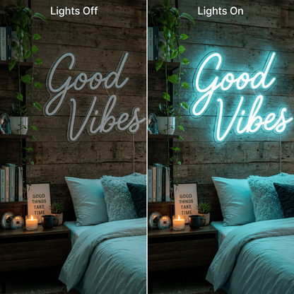 Good Vibes Home Decor LED Neon Sign - Shineneon
