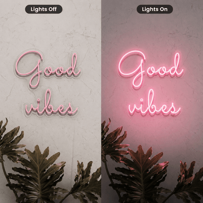 Good Vibes Home Decor Sign LED Neon Sign - Shineneon